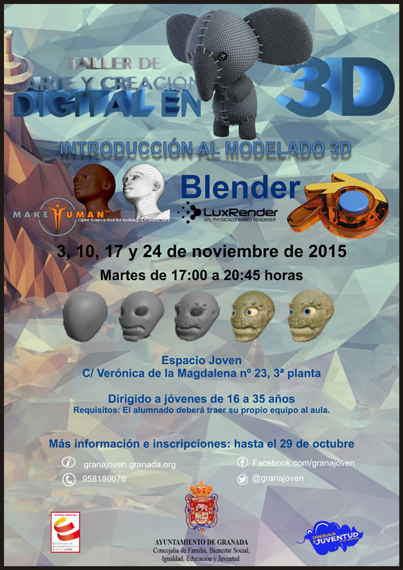 Taller gratuito Arte y creacin digital en 3 D